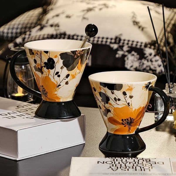 Luxury New H Scepter Series Coffee 250ml Mosaic Handheld Couples Family Breakfast Milk Cup
