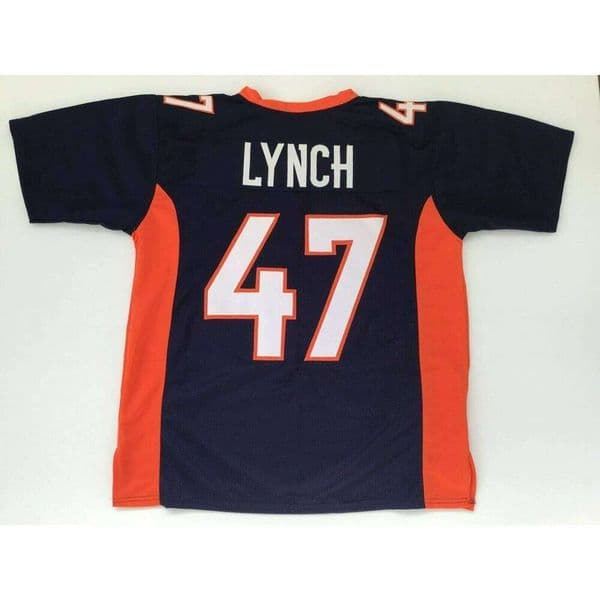 CUSTOM Sewn Stitched John Lynch Blue Football Jersey Add any name number size XS-5XL 6XL