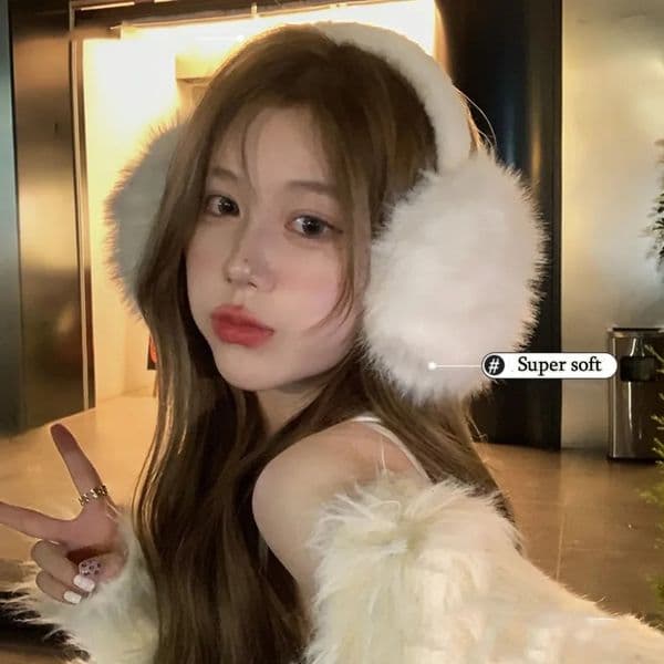 1PC Thicken Soft Plush Ear Warmer Winter Warm Earmuffs Fashion Ear Cover Outdoor Cold Protection Ear-Muffs Folding Earflap INS 260104BJ