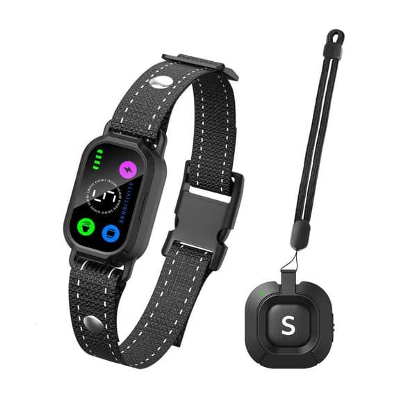 2-in-1 Smart Bark Collar for Dogs - Automatic Anti-Barking Training Device with Intelligent Recognition - Rechargeable Waterproof Pet Stop Barking Collar