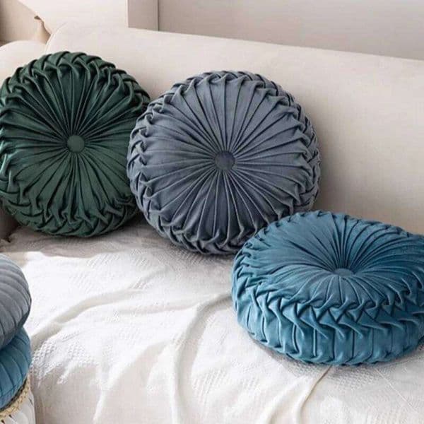 Nordic Pumpkin Throw Round Pink Seat Cushion Waist Living Room Sofa Homestay Decorative Wheel Futon 26N0105