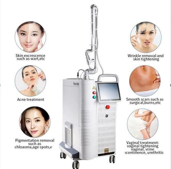 Powerful Fractional Co2 Laser Stretch Marks for Acne Scar Removal Machine Cutting Skin Resurfacing Rf Glass Tube 1060nm Pulse Laser beauty machine