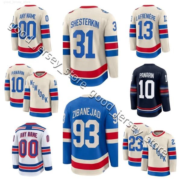 NY Ranger 2026 Winter Classics Hockey Jersey Adam Fox Artemi Panarin Shesterkin JT Miller Trocheck Henrik Lundqvist Mike Richter Gretzky Gavrikov Othmann XS-4XL