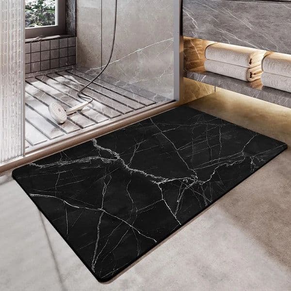 Stone Texture Diatomite Bath Mat FastDrying WaterAbsorbent Rug for Bathroom Home Use 260106