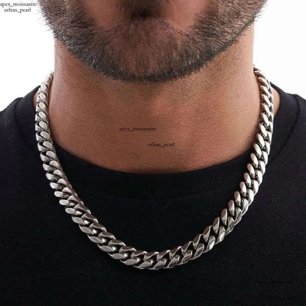 316L Stainless Steel Cuban for Men Women Chunky Miami Curb Mens Link Silver Thick Chain Necklace Punk Jewelry 3MM 5MM 7MM 9MM 10MM 47
