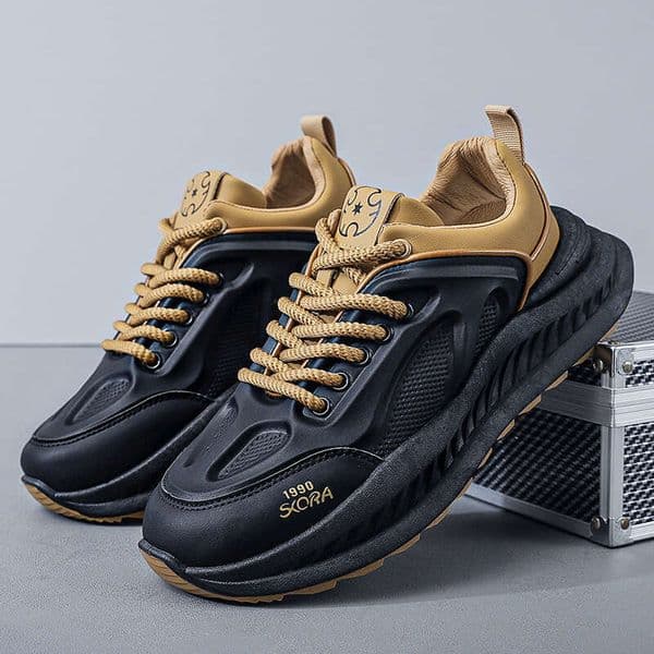 Free shipping 2025 Autumn New Casual Fashion Dad Men's Trendy Thick Sole high Running Sports Shoes