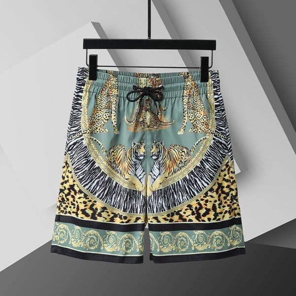 Mens Summer Beach Board Shorts Letter Pattern Print Breathable Fabric for Sports Surfing Asian size M-3XL