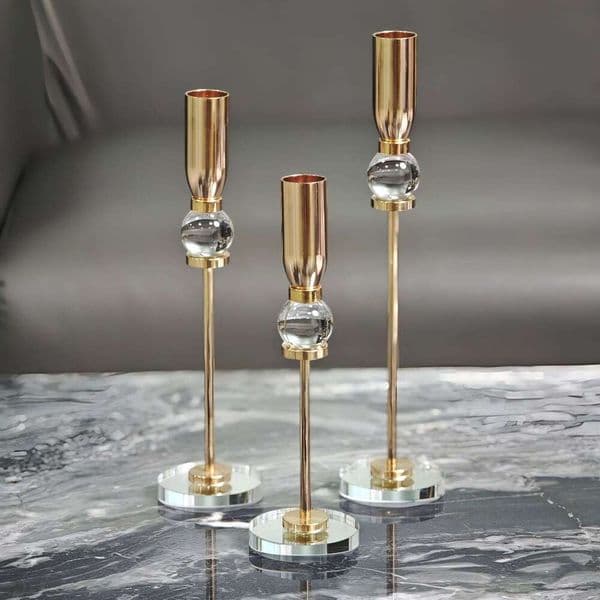 Minimalist Light Luxury Creative Natural Crystal Holder Bar Western Restaurant Dining Table Model Room Home Romantic Candle Ornament B5