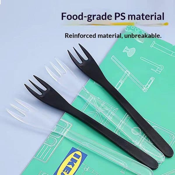 Frosted Finish Three-Prong Fruit Fork Cake Fork Home Use Fork Stylish Design Three-Prong Fruit Fork Wholesale