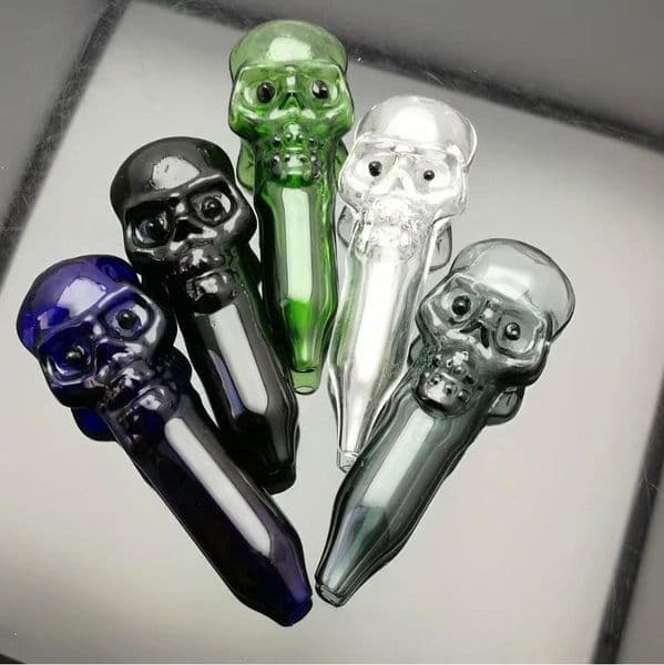 Large skull bone pipe Wholesale Glass bongs Oil Burner Glass Water Pipe Oil Rigs Smoking, Oil.