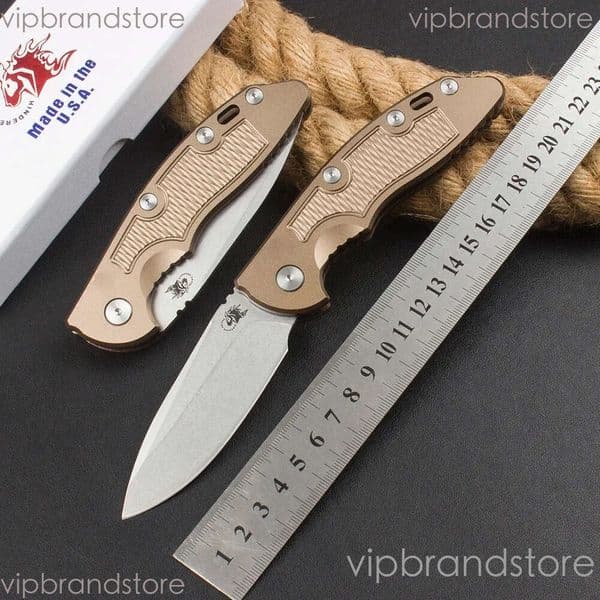 New Hinderer XM18 T6 fixed blade knife aluminum alloy Handle CPM20CV Copper Washer Tactical Pocket Camping Hunt Outdoor EDC Tool Folding Knife
