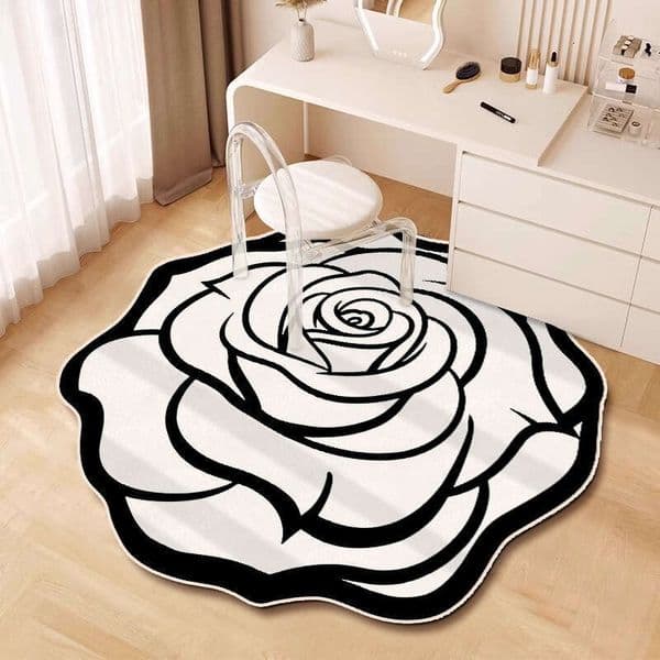 Flower Diatomaceous Earth Seat Non-Slip Bathroom Temu Dropshipping Rocking Chair Cushion Coffee Table Mat