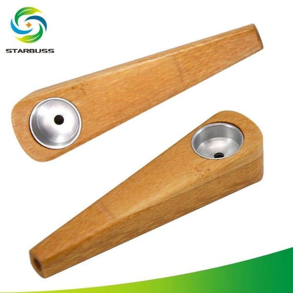 Smoking Pipes Cross border New Bamboo Pipe Pure Handmade Straight Rod Wooden Pipe