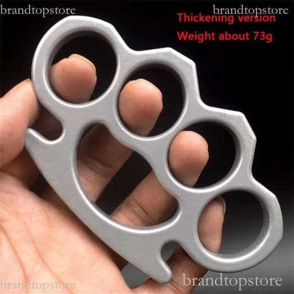 Thickened Brass Knuckle Duster knuckle dusters self defense Self-Defense Window Breaking Outdoor Boxing Fighting Protective Gear
