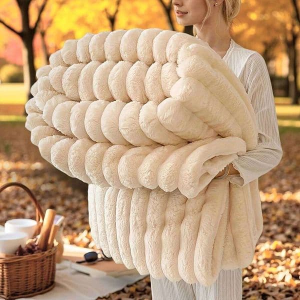 Thickened Wide Striped Flannel Multifunctional Soft Skin-Friendly Waterproof Bed Sheet Cover Sofa Throw Nap Blanket for 26N0106