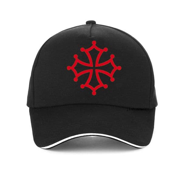 Occitania Occitan Cross Flag cap outdoor casual baseball caps unisex Sunscreen hat adjustable print Snapback hats
