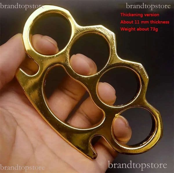 Thickened Brass Knuckle Duster knuckle dusters self defense Self-Defense Window Breaking Outdoor Boxing Fighting Protective Gear