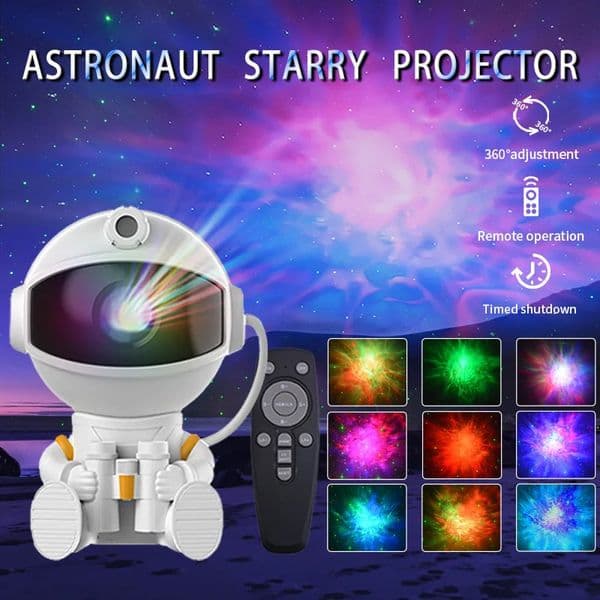 Astronaut Projector Galaxy Starry Night Lights for Bedroom LED Nebula Lamp Decoration Child Adult Holiday Gift 260106