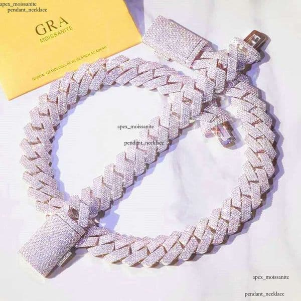 necklaces designer jewelry necklace cuban link Horizon Iced Out Pass Diamond Tester vvs Moissanite Jewelry Necklace chains for men moissanite chain gift 4e