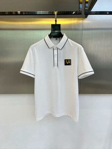 5A Designer Polo Shirts Men Luxury Polos 26ss Casual Mens T Shirt Snake Bee Letter Print Embroidery Fashion High Street Casual lapel fashion mens polo shirt
