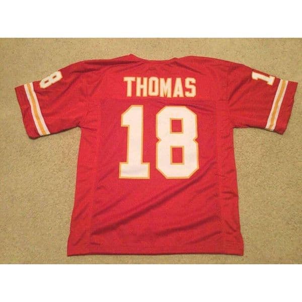 CUSTOM Sewn Stitched Emmitt Thomas Red Football Jersey Add any name number size XS-5XL 6XL