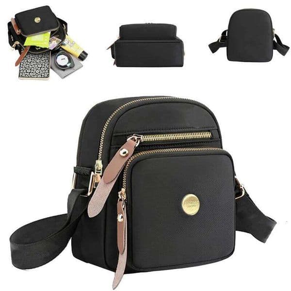 Women's Multi-Compartment Casual Crossbody Bag, Multi-Pocket, Daily Outings, Stylish & Practical, Multi-Color Option