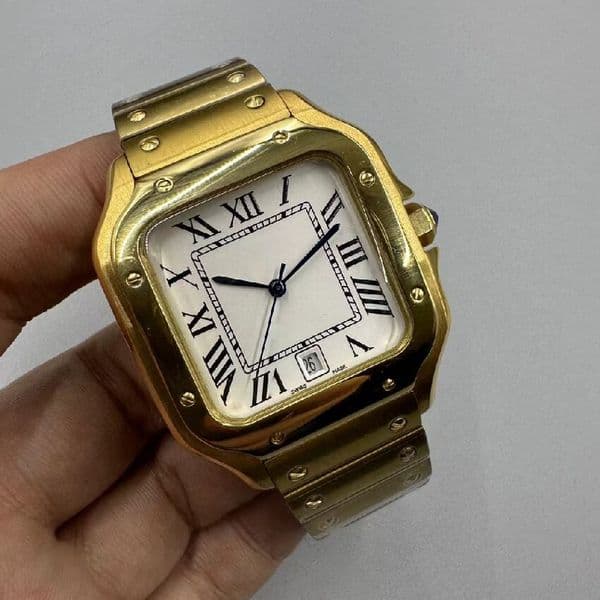 Men's Gold Fashion Business Watch Designer AAA Brand Watch Stainless Steel Automatic Machinery Original Movement Watch Sports and Leisure Waterproof Watch