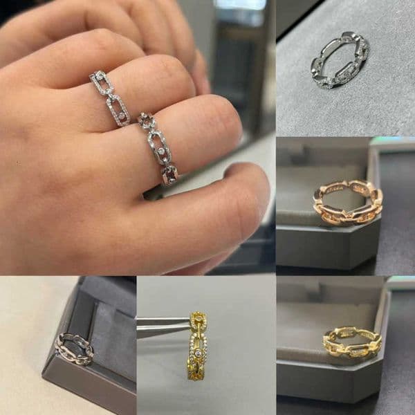 925 Sterling Silver-plated Classic Ring Inlaid Diamond Mult Fashionable Zircon Women Rings Luxury Trendy Anniversary Holiday Commemorative Wedding Gifts
