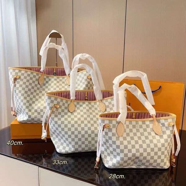 Plaid Pattern Tote Bag for Women Large Capacity Casual Shoulder Bag with Inner Pouch Fashion Daily Use Handbag