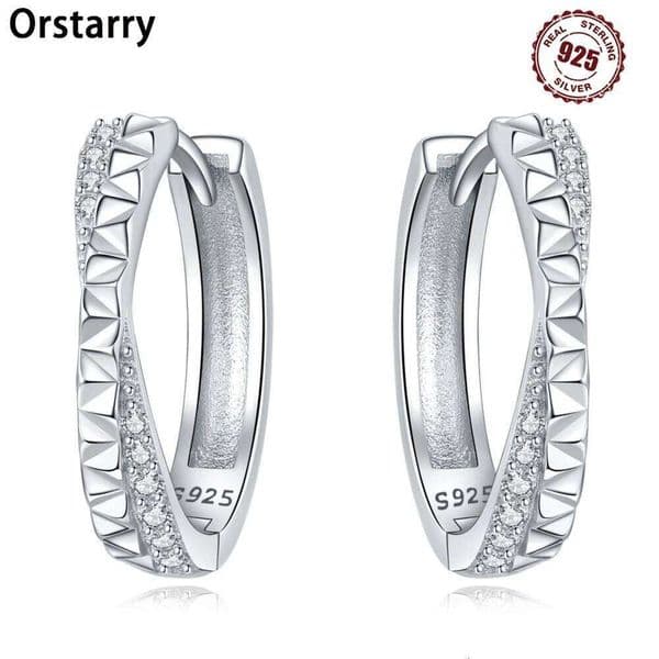 925 Sterling Silver Minimalist Series Earring Fashion Versatile Hoop Earrings For Women Jewelry Birthday Party Fine Gift