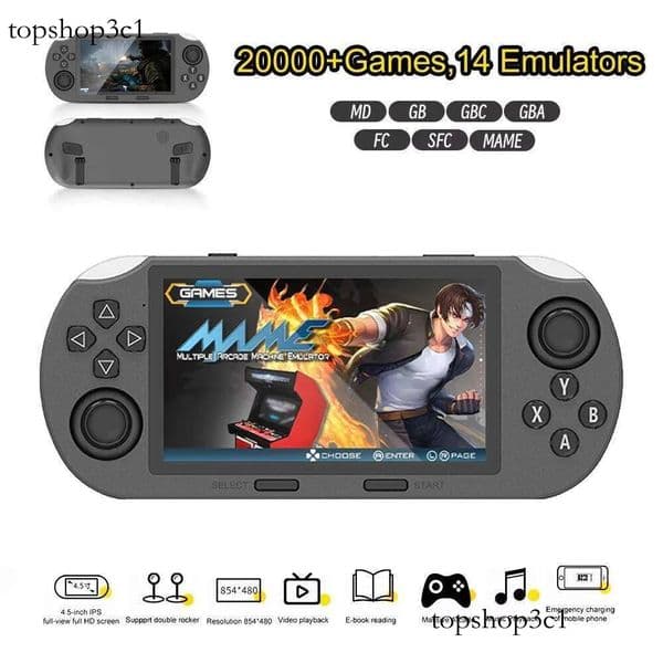 Players Sf3000 Portable Mini Handheld Player 4.5 Inch IPS Screen Retro Video Game Console Built-In 20000+ Games For Ps1/Gba/Sfc