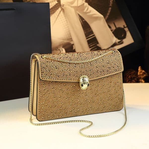 2026 new model Designer handbag women's diamond studded handbag new retro high-quality fashion dinner party single shoulder crossbody for women