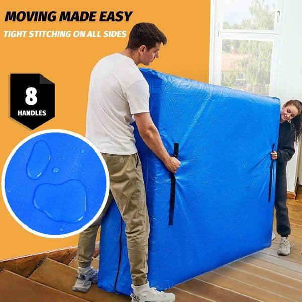 Waterproof For Moving and Storage - Reusable Heavy Duty Oxford Mattress Bag Twin Full Queen King Size ddmynov