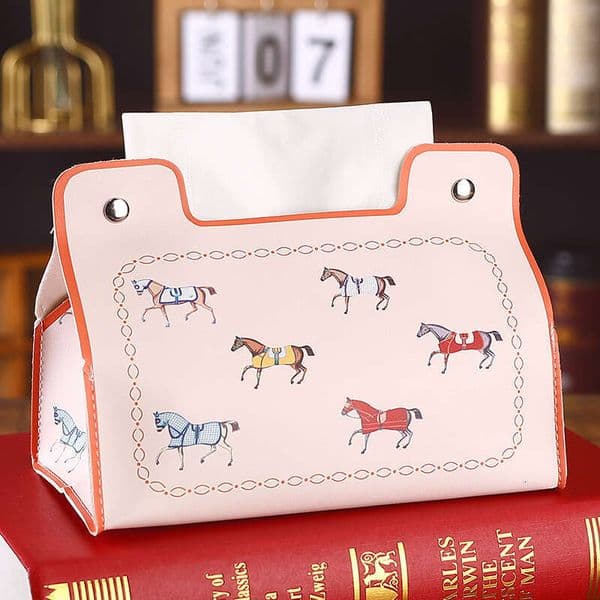Pastoral Style Household Tissue European Retro Car Living Room Coffee Table Storage Waterproof Roll Paper Box Desktop Creative