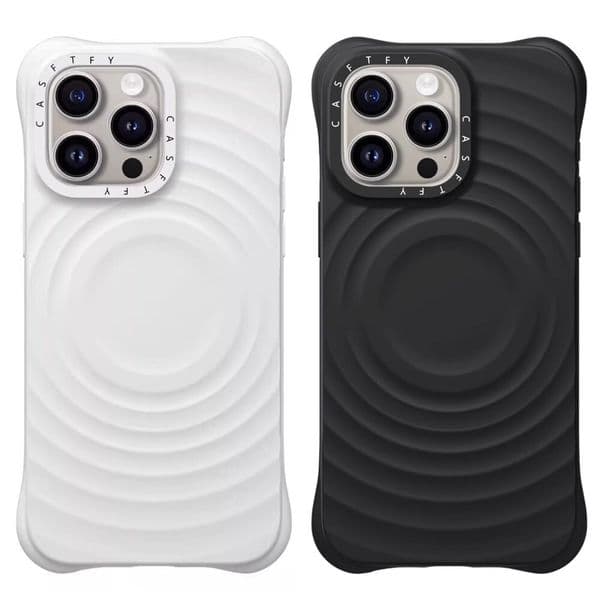 New arrival Letter Wave Pattern Compatible with Apple 17PROMAX Magnetic Phone Case iPhone16p/13Pro/14
