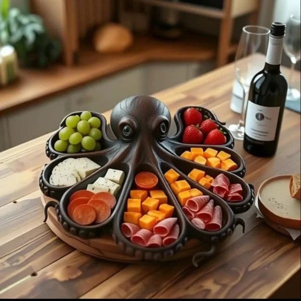 Cross border Octopus Charcuterie Platter Cooked Food Fruit 260107