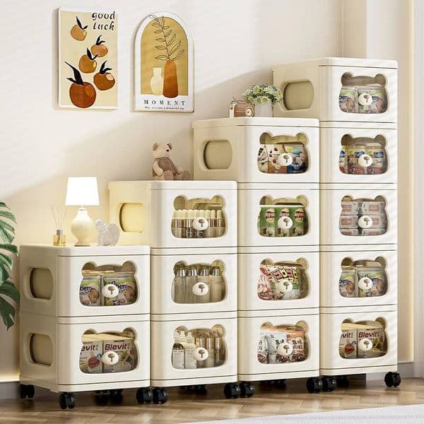 Bestseller Rolling Storage Cart with Drawers, Mobile Wheeled Organizer,Multi-Layer for Living Room/Bedroom/Bathroom,Snack, Side Table ddmytues