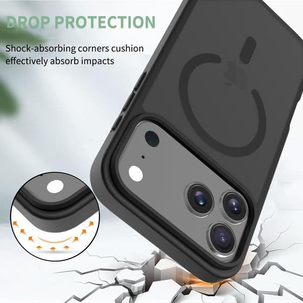 Cross-border Apple 17pm Phone Case Magnetic 16pro Skin Feel Anti-drop iPhone 15 Pro Max Matte Protective Cover