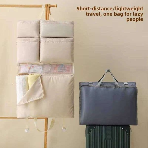 1Pcs Fashion Travel Makeup Skincare Organizer ClothesStorage Hanging Bag Compartment Zipper Design 26T0107