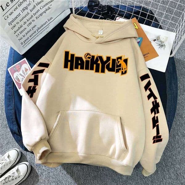 Japan Anime Haikyuu Manga Prints Hoodies Mens Fashion Hoody Hip Hop Fleece Sweatshirts Crewneck Pullovers Cute Clothing Pullover H260107