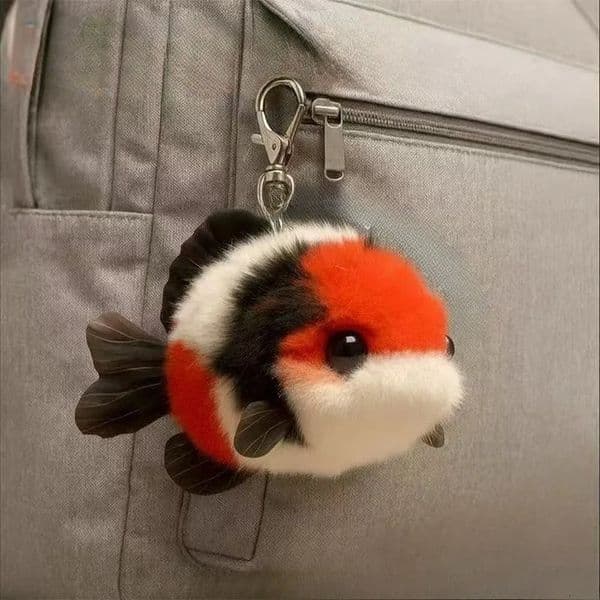 Lucky Fish Plush Keychain for Schoolbags A Cute Koi Carp Keychain Perfect As A Gift for Your ie or A Couples Pendant 260106