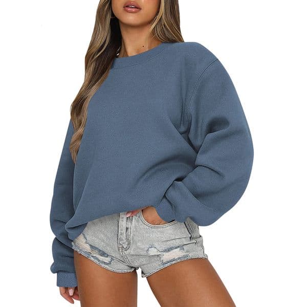 Womens Sweatshirts Oversized Crewneck Y2K Hoodies Fall Fashion Teen Girls Clothes Cute Winter Pullover Sweater 260107