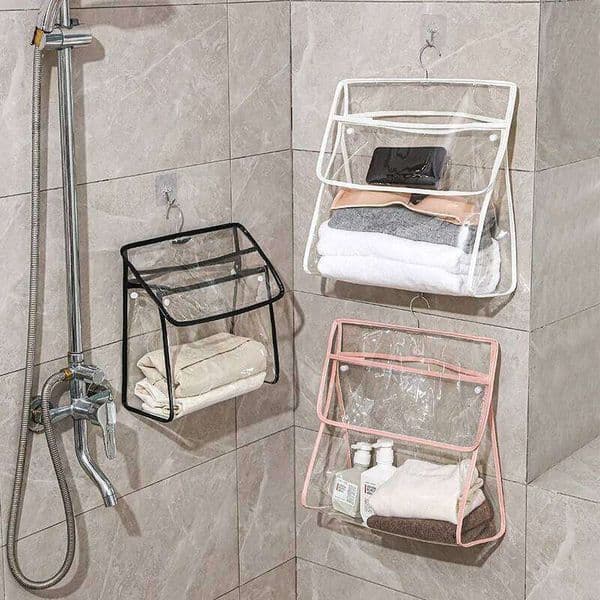 Bathroom Waterproof Clothing Storage Hanging Bag 26T0107