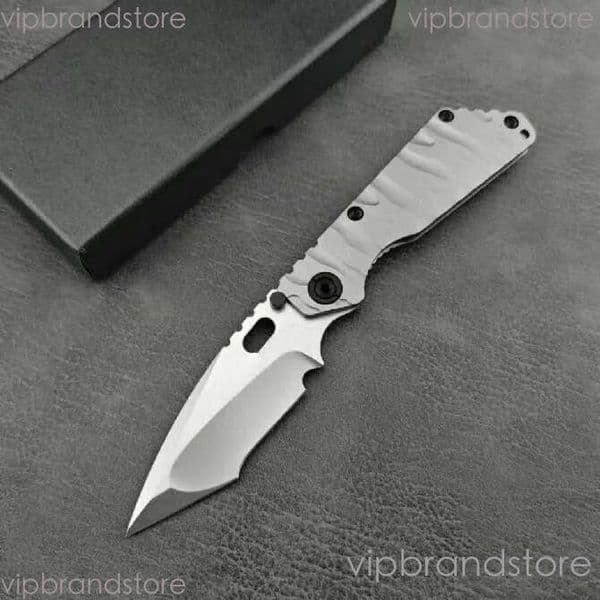 Tank fixed blade knife SMF Pocket Folding Knife D2 Blade Titanium Alloy Handle Tactical Hunting Camping EDC Survival Tool Knives