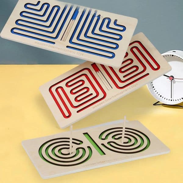 1 Set Left And Right Brain Development Toy Pen Trajectory Training Hand Brain Coordination Puzzle Early Education Teaching Aids 260104BJ
