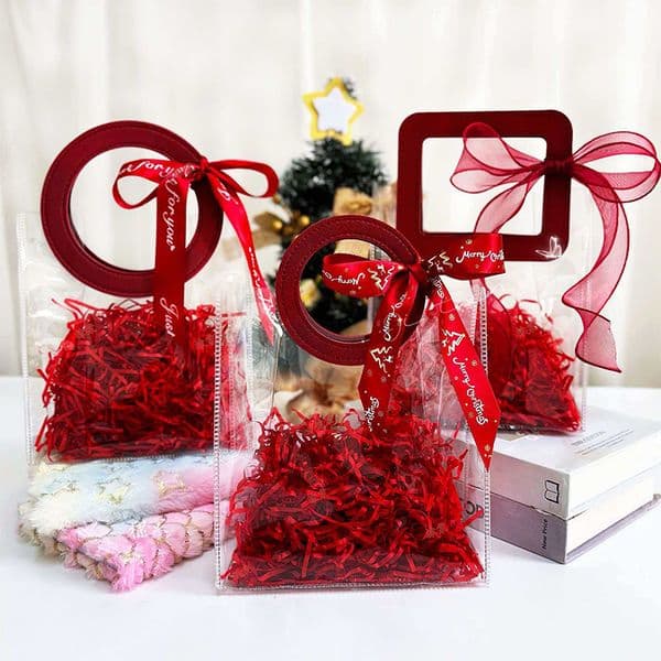 Factory Direct Sales Source Valentine's Birthday New Year's Day Gift Transparent Bags, And Wedding Candy Tote Bags B2