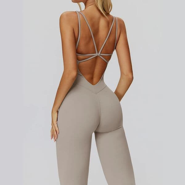 Womens Trksuit Yoga Set Jumpsuits One Piece Fitness Rompers Sleeveless Sportswear Gym Set Push Up Bodysuits Workout othes 260106 Z260314