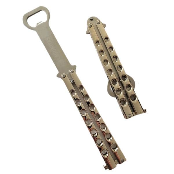 Butterfly Knife Beer Bottle Opener Transformable Pocket Trainer Foldable Butterfly Bottle Opener Multifunction Trainer Hand Tool 260106