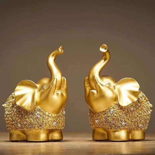 Elephant ornaments, living room wine TV cabinet, creative home decor, entrance soft decorations, gifts, office 26H0107