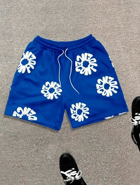 streetwear street hip-hop foam print loose five-inch short pants for men casual and versatile shorts 260106BJ